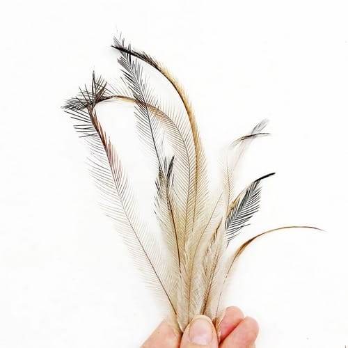 EMUTOLL 5 madártollak, dekor madártoll, kreatív alapanyag, kreatív kellék, kreatív dekor kellék