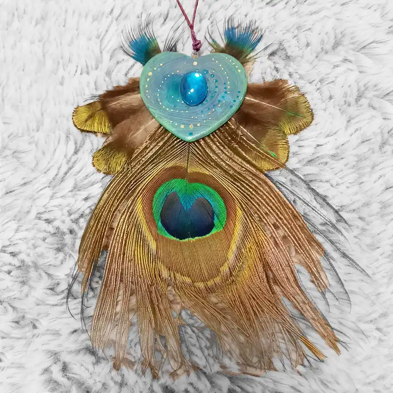 Pávás nyaklánc jelmezhez