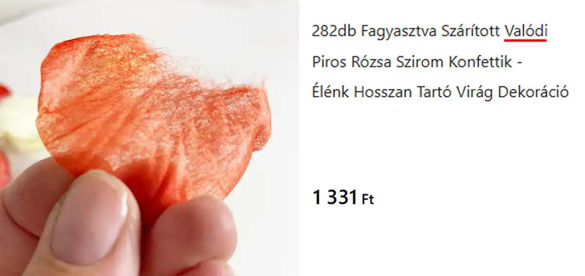 kínai szirom hirdetés