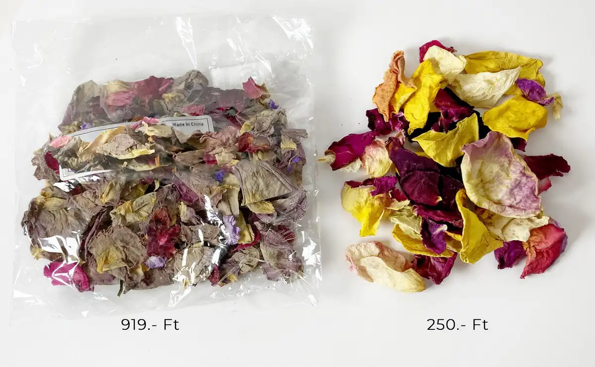 természetes konfetti kínai és hazai