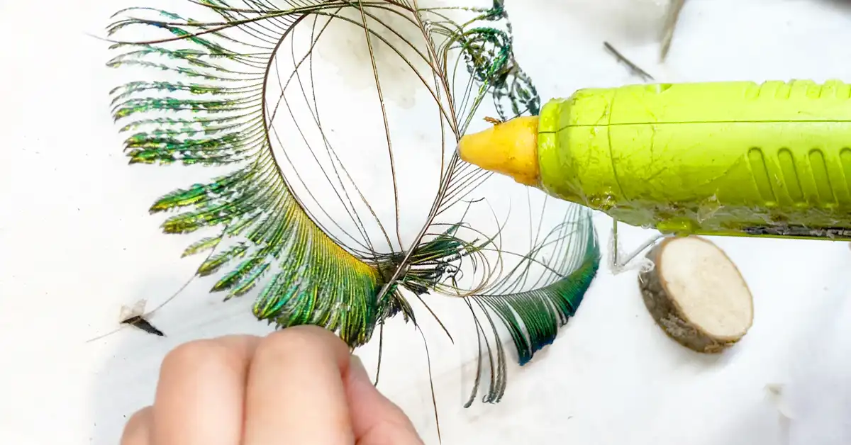 őszi toll dekoráció